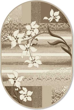 Ковер для жилой комнаты Moldabela Delta Овал 3972 43922 (0.8x1.5)