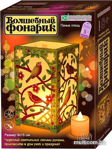 Набор для создания поделок/игрушек Клеvер Для изготовления фонарика. Пение птиц АБ 42-560