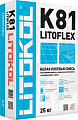 Клей для плитки Litokol Litoflex K81 (25 кг, белый)