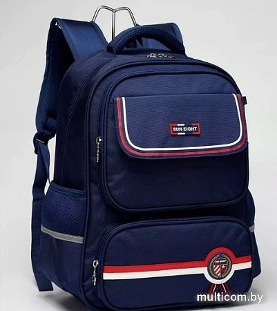 Школьный рюкзак Sun Eight SE-2877 (темно-синий/красный)