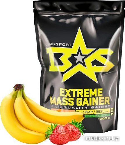 Протеин Binasport Extreme Mass Gainer (1000г, клубника/банан)