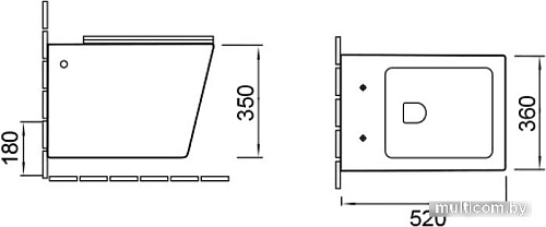 Унитаз Vincea Q-Line VT1-12MB (черный матовый)