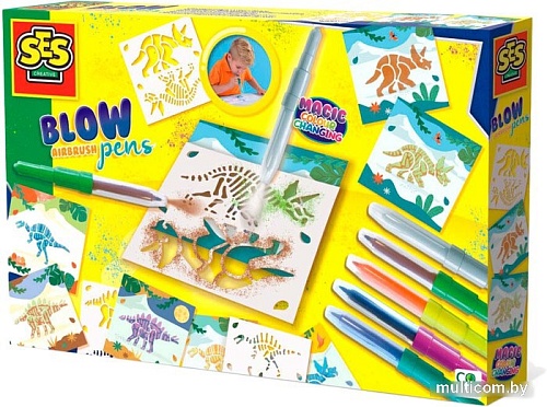 Набор для рисования SES Creative Рисование аэрографическими ручками динозавров 14286