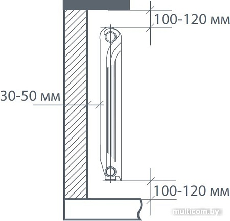 Алюминиевый радиатор Royal Thermo Revolution 500 (3 секции)