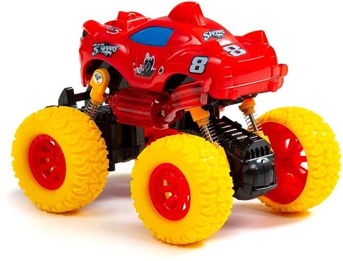 Игрушечный транспорт Полесье Монстр Ралли-Акула автомобиль инерционный 79787 (красный)