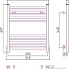 Полотенцесушитель Сунержа Модус 600x500 00-0250-6050