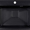 Кухонная мойка Marblan Comfort 60 (черный, с сифоном)