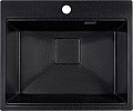 Кухонная мойка Marblan Comfort 60 (черный, с сифоном)