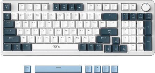 Клавиатура JEGG ZA98 White Navy Blue (TNT Red)