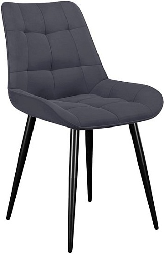 Стул DikLine 206М (B28 антрацит/ножки черные)