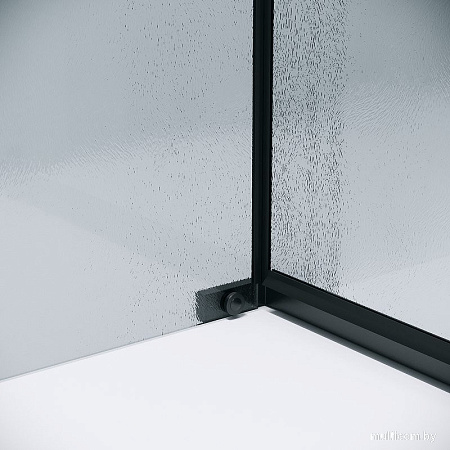 Душевой уголок Grossman Pragma 120x90x195 120.K33.03.1290.21.02 (черный матовый/стекло шиншилла)