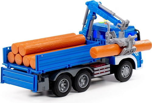 Автомобиль с краном Полесье Сити 96012 (синий)