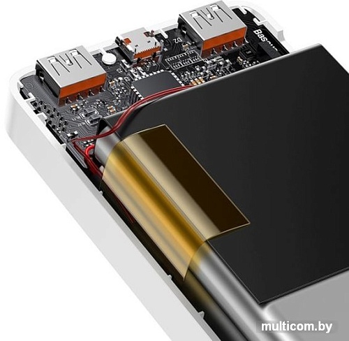 Портативное зарядное устройство Baseus Bipow Digital Display PPDML-M02 20000mAh (белый)