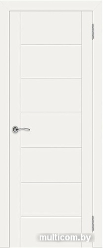 Межкомнатная дверь Юркас Эстель Граффити 6 ДГ 60х200 (белая эмаль)