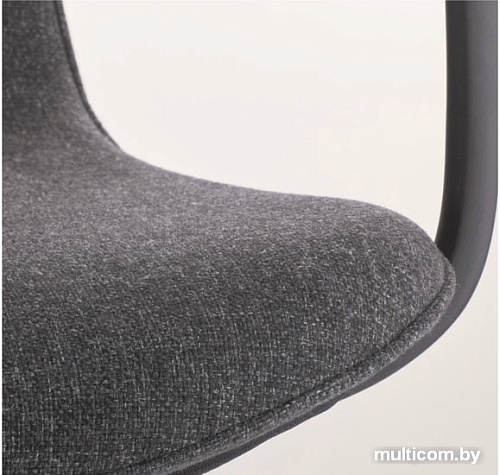 Кресло Ikea Лонгфьелль рабочий с подлокот. (гуннаред темно-серый) 192.098.15