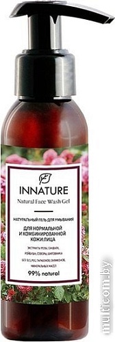 Innature Гель для умывания натуральный для нормальной и комби кожи 100 мл