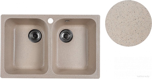 Кухонная мойка Marblan Duas (гранит, с сифоном)