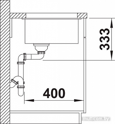 Кухонная мойка Blanco Rotan 500-U 526098 (черный)