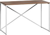 Стол LoftyHome Мальборк Кросс Мини 1628018 (шимо темный с белым основанием)