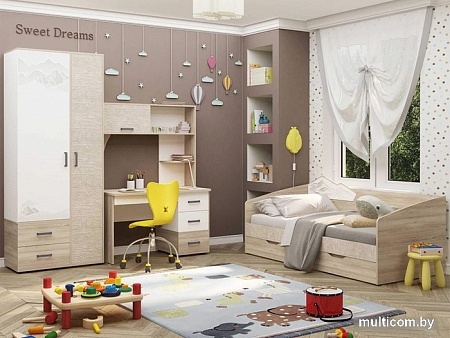 Комод MLK Джуниор (дуб сонома-белый)