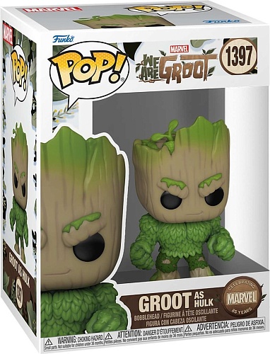 Фигурка Funko POP! Bobble Marvel We Are Groot Groot as Hulk (1397) 81338