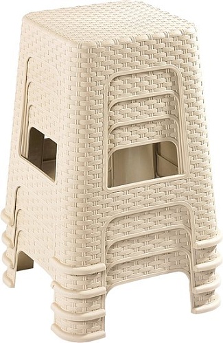Табуретка Violet Ротанг (слоновая кость)