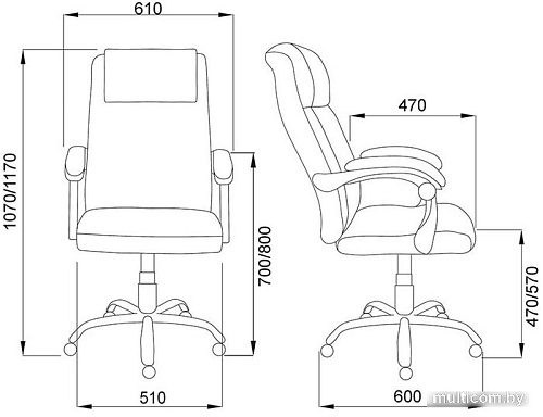 Кресло AksHome Brighton Eco (черный)