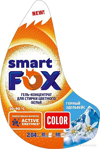 Гель для стирки Smart FOX Color Горный эдельвейс 190010 (2.04 л)