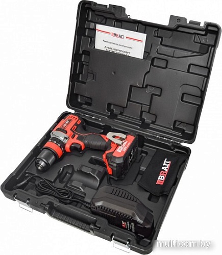 Ударная дрель-шуруповерт Brait BCDI20-2PUMBL PRO (с 1-м АКБ, кейс)