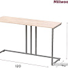 Консольный стол Millwood Лиссабон 1 (дуб белый craft/белый)