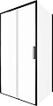 Душевой уголок Aquanet Pleasure Evo 140 AE65-140x100-BT (черный анодированный)