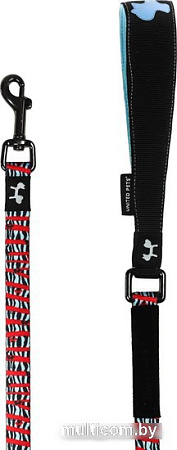 Поводок United Pets Complete Me Leash (S, красная зебра)