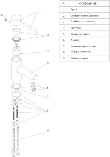 Смеситель Wasserkraft Main 4104