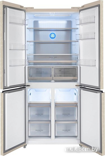 Четырёхдверный холодильник Hiberg RFQ-600DX NFYm Inverter