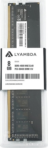 Оперативная память Lyambda 8ГБ DDR5 4800 МГц LRD5M48C40N1/8