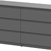 Комод Mio Tesoro Денвер с ящиками (графит серый)