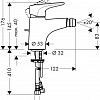 Смеситель Hansgrohe Metropol E 14270