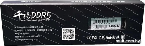 Оперативная память GeIL Pristine 16ГБ DDR5 5600МГц GP516GB5600C38SC