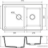 Кухонная мойка GranFest GF-P780K (кашемир)