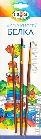 Набор кистей Гамма Белка 280618.09.05 (3 шт)