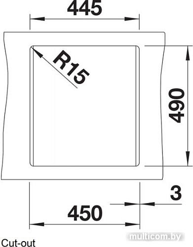 Кухонная мойка Blanco Dalago 45 525869 (черный)