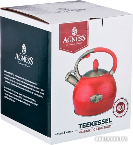 Чайник со свистком Agness 937-821