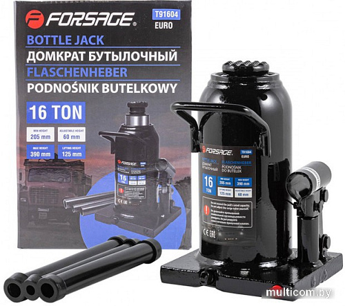 Бутылочный домкрат FORSAGE F-T91604 (Euro) 16т