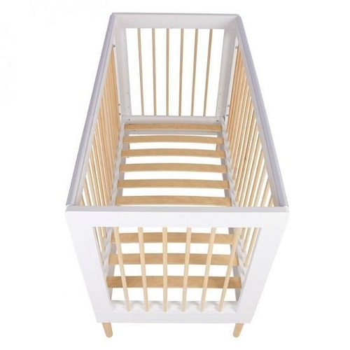 Классическая детская кроватка Polini Kids Simple 360 (белый/натуральный)