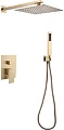 Душевая система Abber Daheim AF8219G (золото матовое)