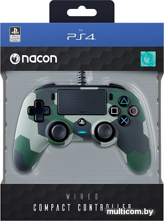 Геймпад Nacon Camo Wired Compact (зеленый)