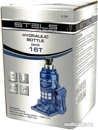 Бутылочный домкрат Stels 51109 16т