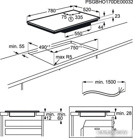 Варочная панель Electrolux EIV83443BW