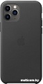 Чехол Apple Leather Case для iPhone 11 Pro (черный)