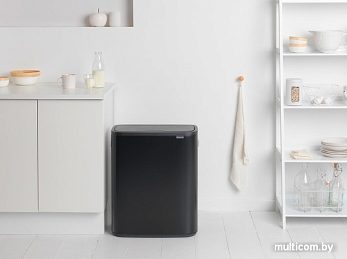 Brabantia Bo Touch Bin 2x30 л (черный матовый)